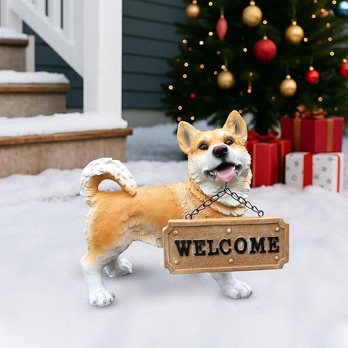 Corgi Dog Garden Statue - Image 3