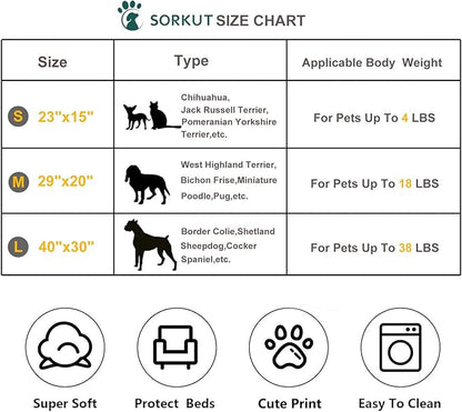 1 Pack 3 Puppy Blankets Cat Dog Blankets Super Soft Warm Sleep Mat Grey Star - Image 6