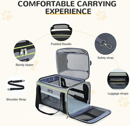 Lekereise Top-Expandable Pet Carrier 18x11x11Inch Delta American United Airline - Image 7