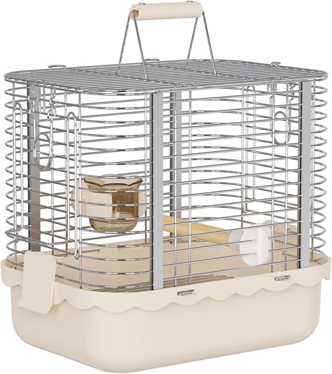 Bird Carrier Travel Cage, Durable Portable Stainless Steel Birdcage by YOOSOWING