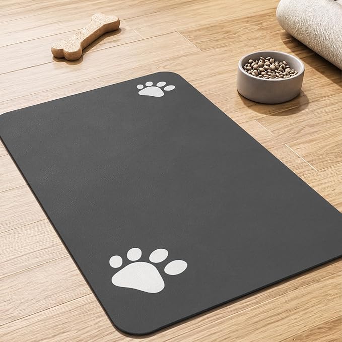 PADOOR Pet Feeding Mat-Absorbent Dog Mat by PADOOR