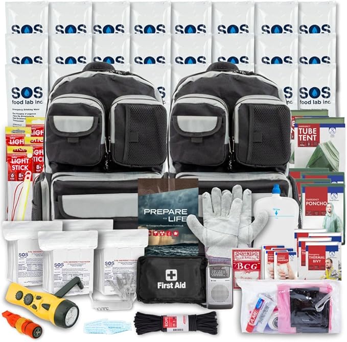 Emergency Zone 2 & 4 Person 72 Hour Survival Kit | Bug Out Bag by EmergencyZone