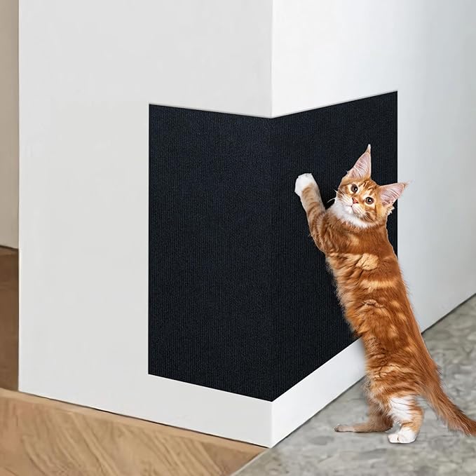ENONCI Bed Cat Scratcher Pad, 47.2"x15.8"Cat Scratching Mat, Self-Adhesive by ENONCI