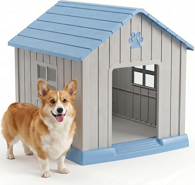 EFU Small Dog House Outdoor Indoor, Waterproof Dog House by EFU