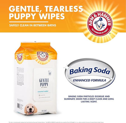 Arm & Hammer Dog Grooming Wipes, Deodorizing Dog Cleaning Wipes - Image 2