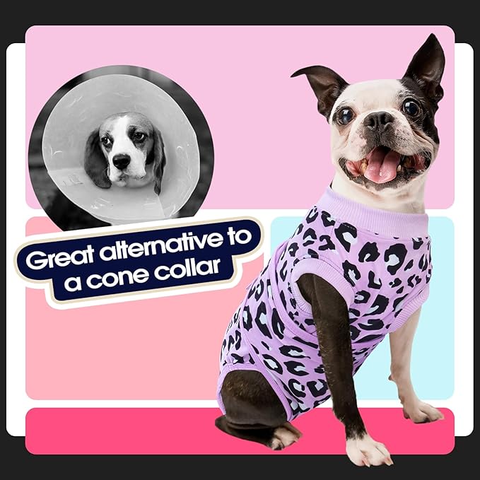 FUAMEY Recovery Suit for Dogs After Surgery, Soft Breathable Dog Bodysuit - Image 4