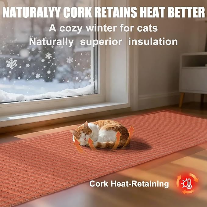 Natural Cork-Cat Scratch Pad-Cat Scratch Mat Rug-Avoid Cat Couch Protector-Cat - Image 7