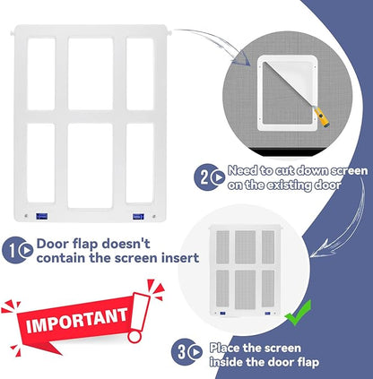 NAMSAN Dog Screen Door, Flap Opening 11.2 x 14.4 inches, Dog Door - Image 5