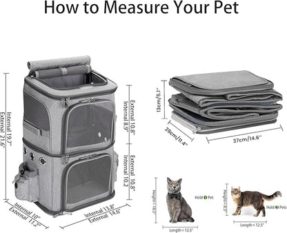 HOVONO Double-Compartment Pet Carrier Backpack - Image 6