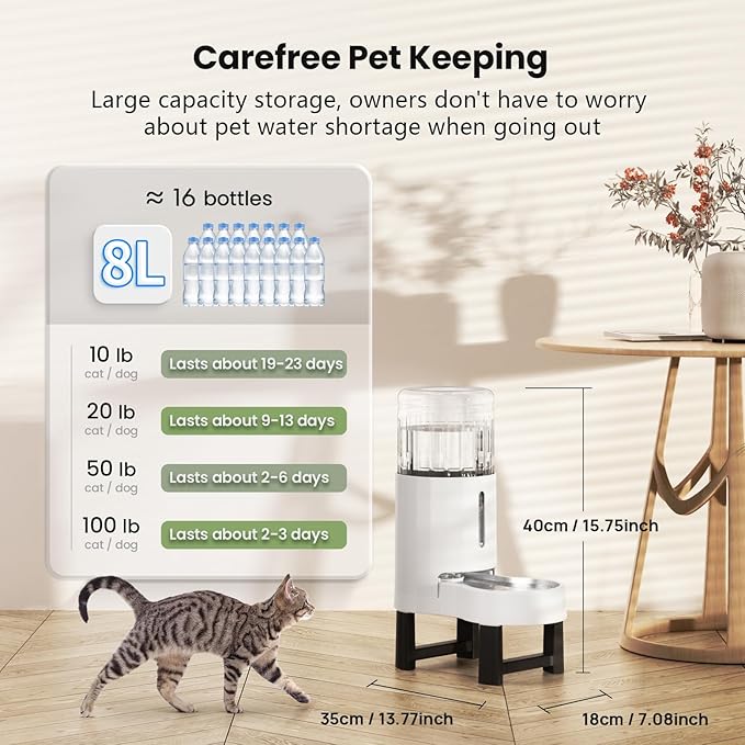 CZPET Elevated Dog Water Bowl Dispenser - Image 5