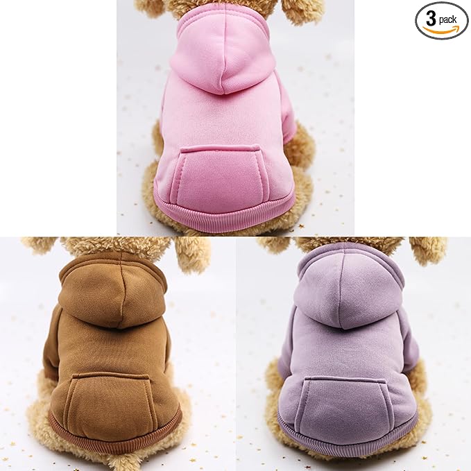 TAPBULL Dog Dresses, Fashionable Pet Dog Sweatshirt Clothes in Light Colors by TAPBULL