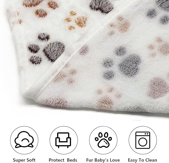 SORKUT 1 Pack 3 Puppy Dog Blankets Super Soft Warm Sleep Mat Fluffy Premium - Image 4