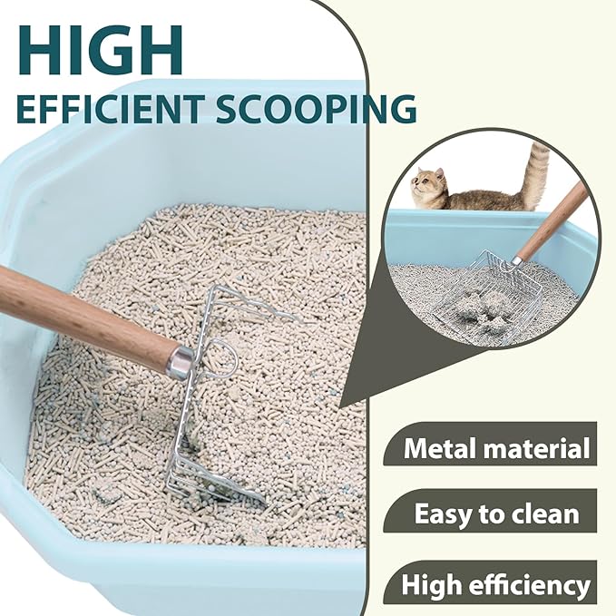 Cat Litter Scoop, Kitty Metal Scooper - Image 5