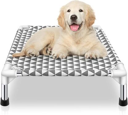 Kuntrust Elevated Outdoor Dog Bed Updated Raised Pet Cot Cooling Puppy Bed by KuntrustDirect