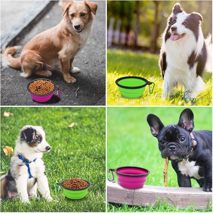 Dog Bowl Pet Collapsible Bowls, 2 Pack Collapsible Dog Water Bowls - Image 6