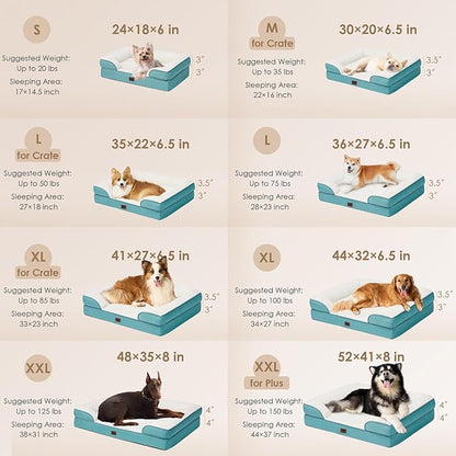 EHEYCIGA Orthopedic Dog Beds for Extra Large Dogs, Waterproof Memory Foam XXL - Image 5