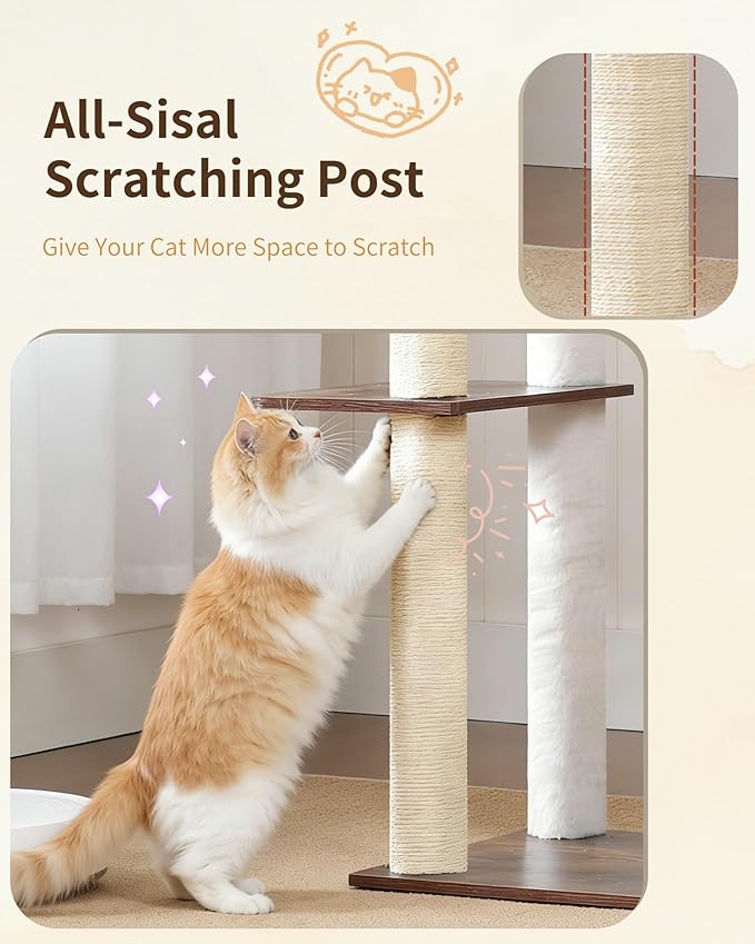 Heybly Cat Tree, 70.5 Inch Wood Tall Cat Tower - Image 6