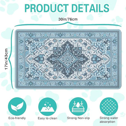 Pet Feeding Mat for Floors Waterproof Dog Mat for Food and Water Absorbent - Image 5