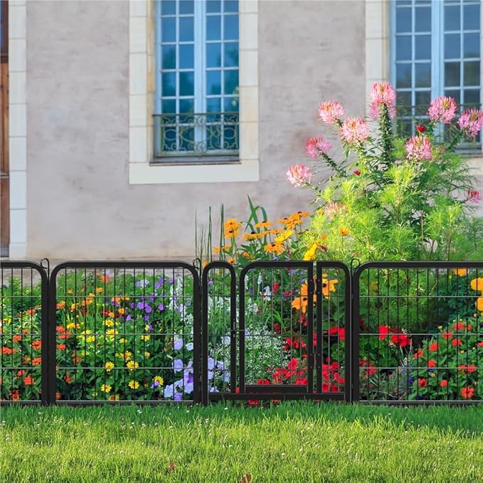 Yaheetech Dog Playpen Outdoor 24 inch 12 Panels Indoor Dog Fence Metal Dog Pen - Image 3