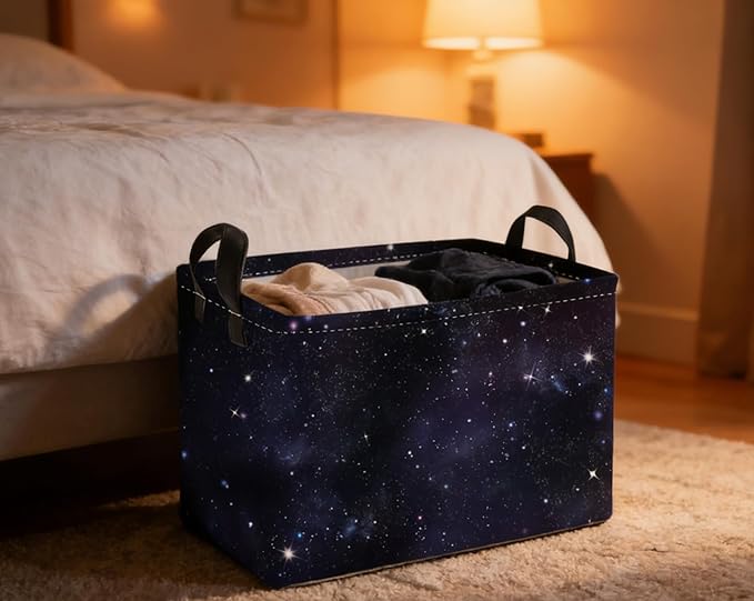 Essme Rectangular Space Basket, Kids Storage Bins Organizer - Image 3