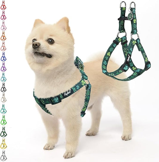 PUPTECK No Pull St. Patrick Dog Harness Soft Adjustable Basic Nylon Step in by PUPTECK