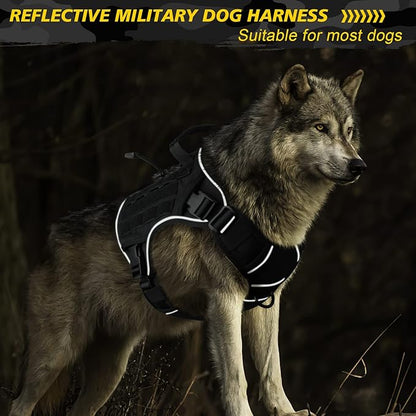 WINGOIN Black Tactical Dog Harness - Image 4