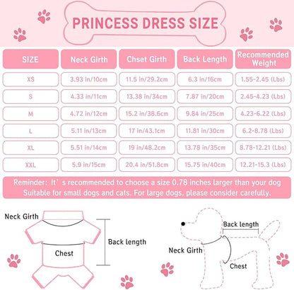 TAPBULL Dog Dresses, Fashionable Pet Dog Sweatshirt Clothes in Light Colors - Image 2