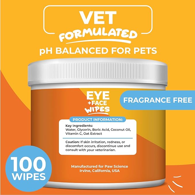 Dog & Cat Eye Wipes Hypoallergenic Eye & Face Wipes - Image 4