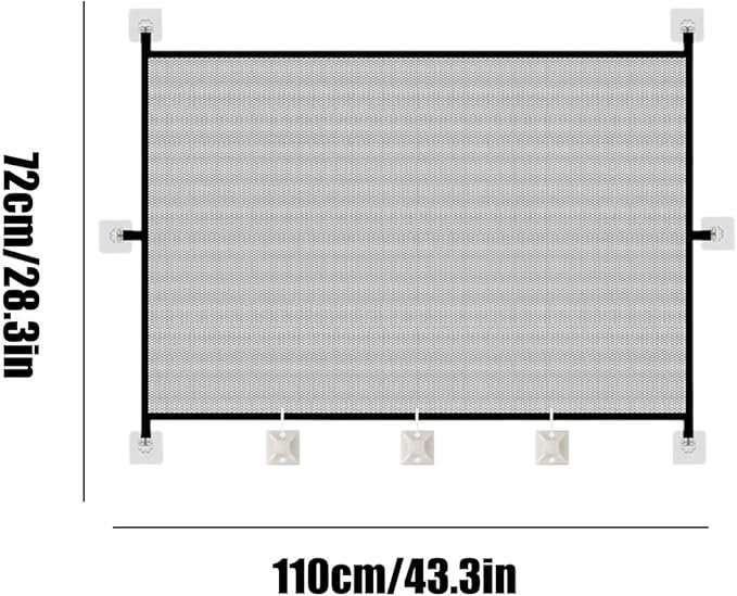 Dog Gate Indoor, Dog Gate for Stairs, Pet Gate Indoor, Mesh Pet Gate for - Image 6