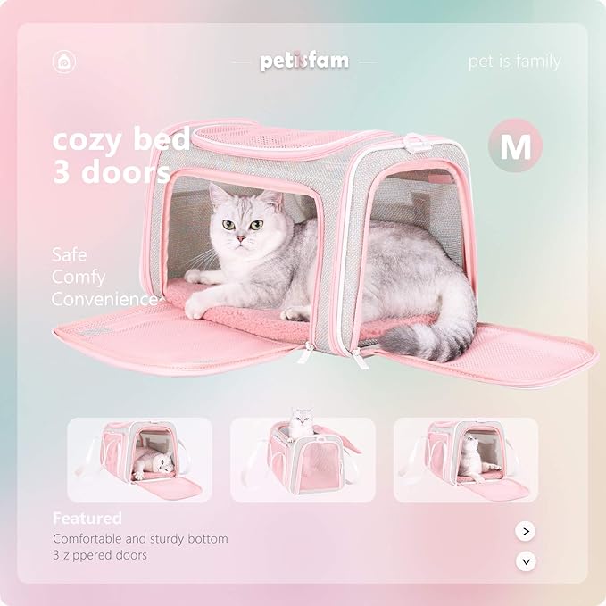 Soft Cute Travel Pet Carrier Bag - Image 4