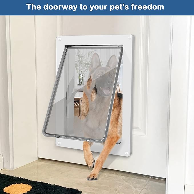 CEESC Large Dog Door for Pets Up to 100 lb, Weatherproof Pet Door for Cats and - Image 5