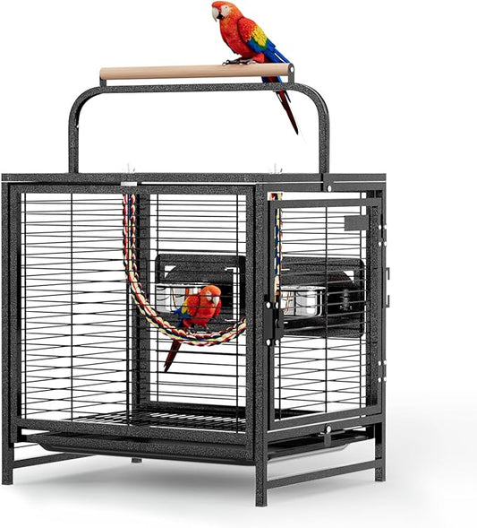 VINGLI Small Bird Cage, 19 inch Travel Carrier Bird Cage by VINGLI