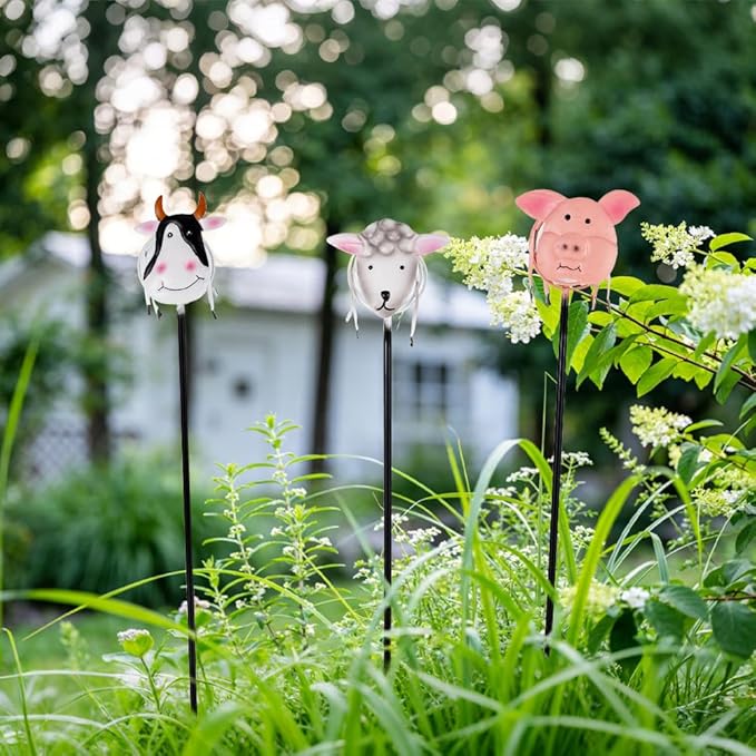Farm Animal Solar Garden Lights, Decorative Statues Figurine Lights - Image 8