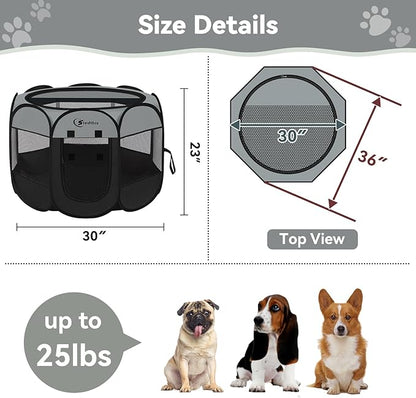 Siedihit Dog Cat Playpen, Puppy Pet Playpen Indoor - Image 7