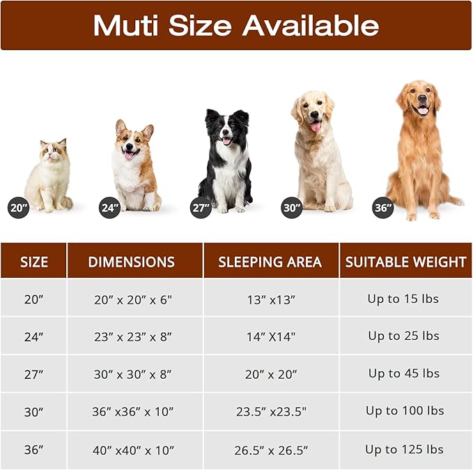 JOLLYVOGUE Dog & Cat Bed, Calming Anti-Anxiety Pet Bed - Image 7
