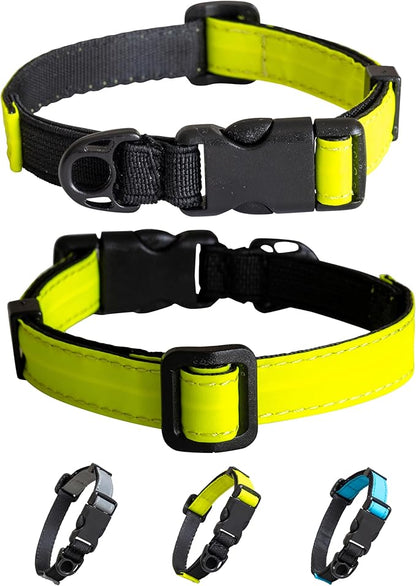CatGoods Reflective Yellow Stretch Cat Collar – Escape-Safe Alternative to by CatGoods