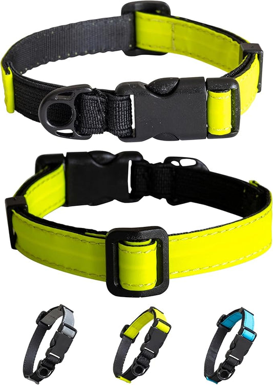 CatGoods Reflective Yellow Stretch Cat Collar – Escape-Safe Alternative to by CatGoods