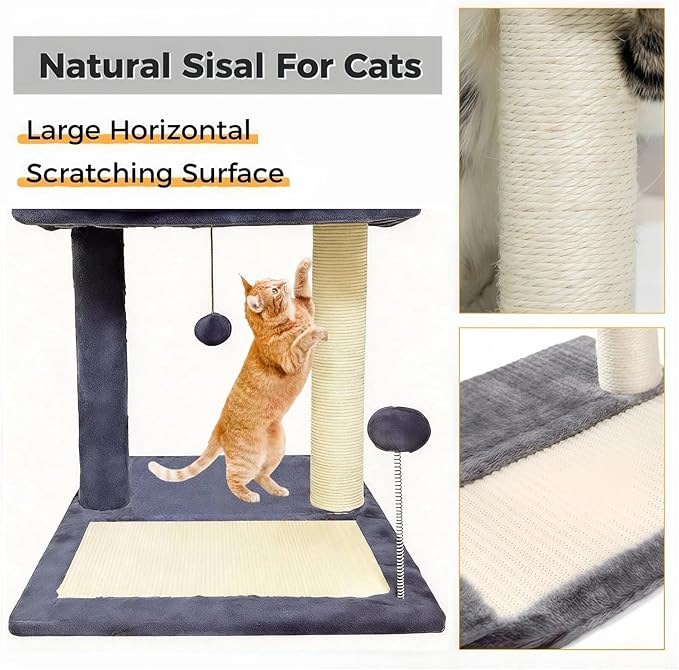 Cat Scratching Post, 19.69" H Cat Tree - Image 6