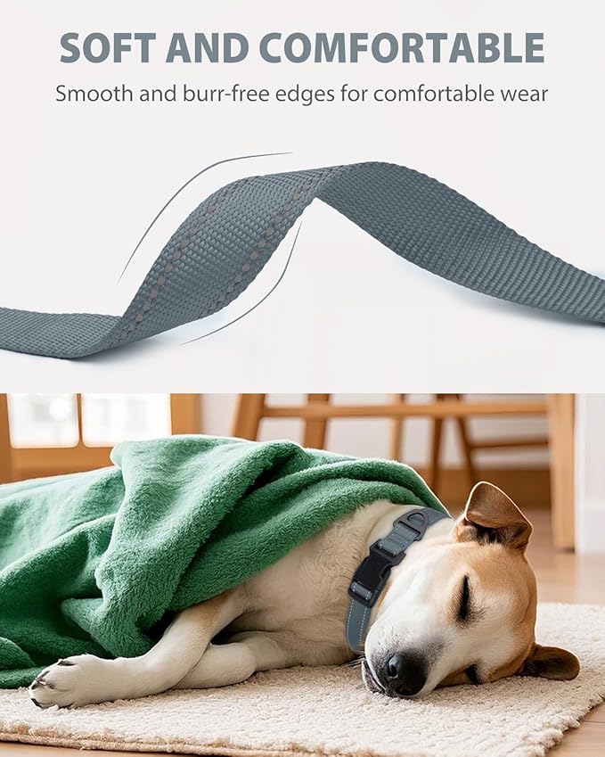 Joytale Dog Collars for Medium Dogs, Comfortable Double-Sided Reflective Nylon - Image 3