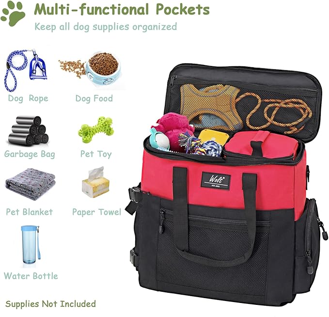 WOLT Dog Travel Bag Dog Bag for Traveling and Supplies - Image 3
