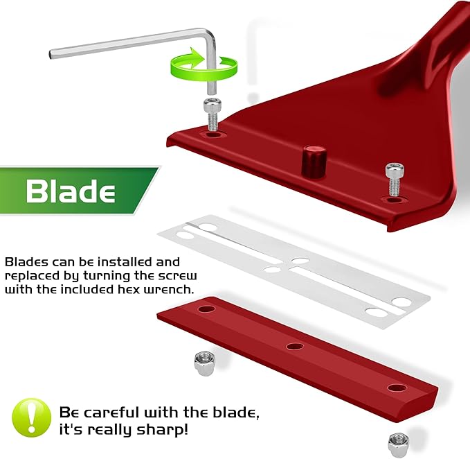 24.5’’ Professional Algae Scraper, Aquarium Blade Cleaner - Image 2