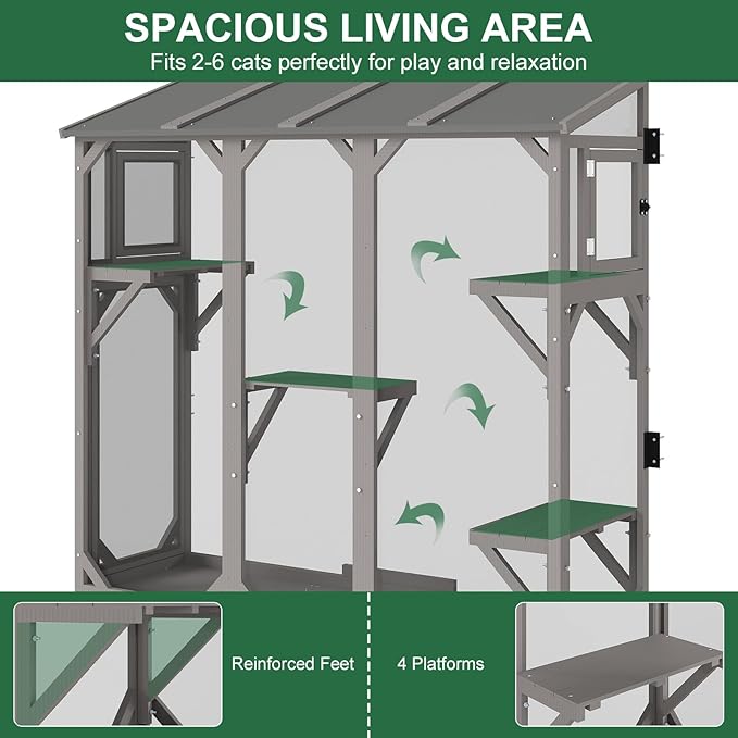 ketive Cat Catio, Expandable Window Box Enclosure - Image 7