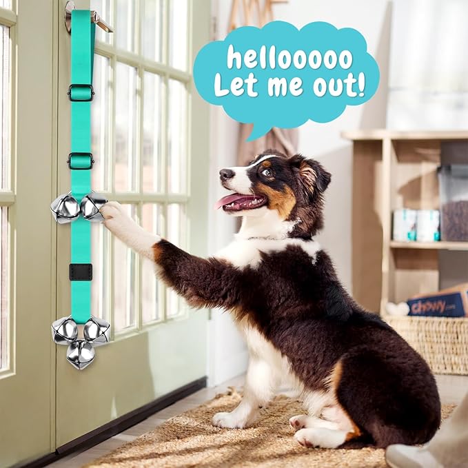COOYOO Dog Doorbells, Adjustable Potty Training Dog Bells, Upgraded - Image 2