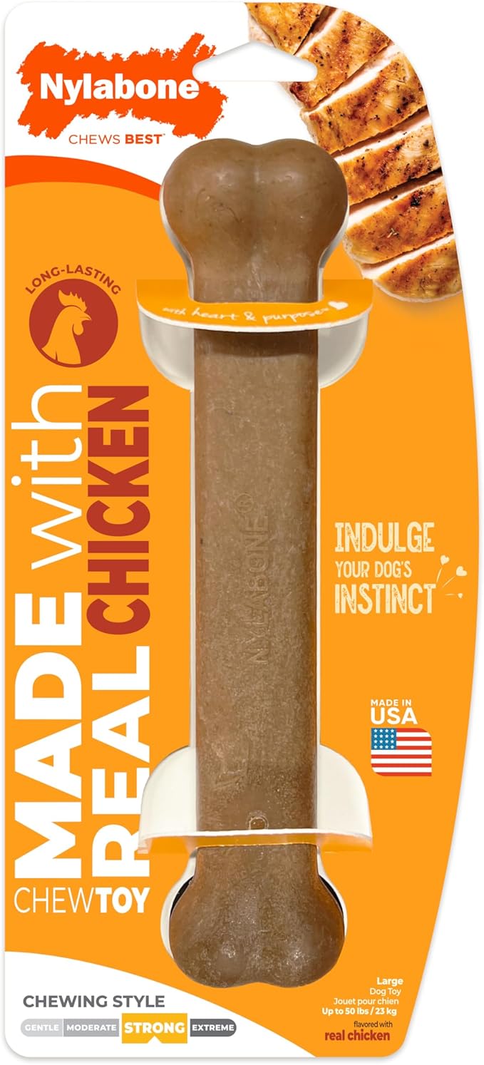 Nylabone Strong Chew Original Bone Dog Toy Made by Nylabone