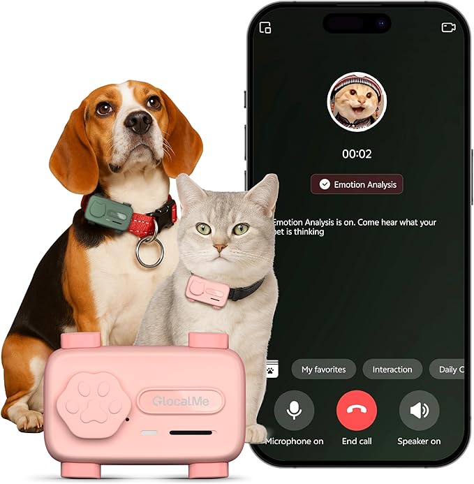 GlocalMe PetPhone for Dog and Cat, Support Play Music and 2-Way PetChat by TheGlobalLeaderinMobileHotspotSolution