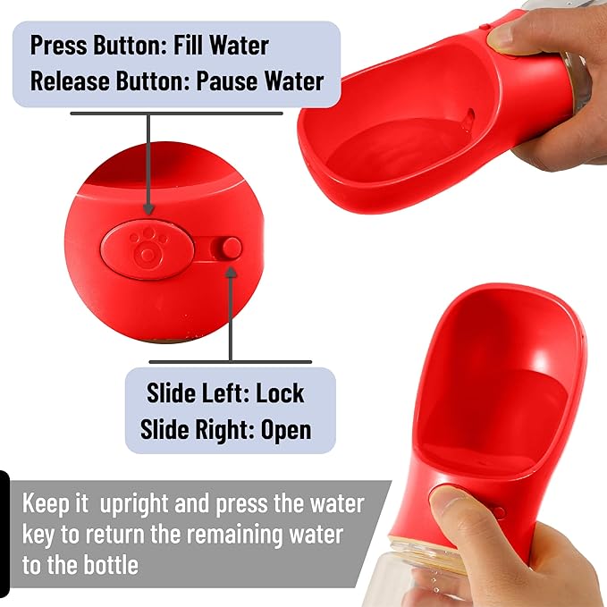 Mr. Pen- Portable Dog Water Bottle, 19 oz, Leak Proof Puppy Water Dispenser - Image 2