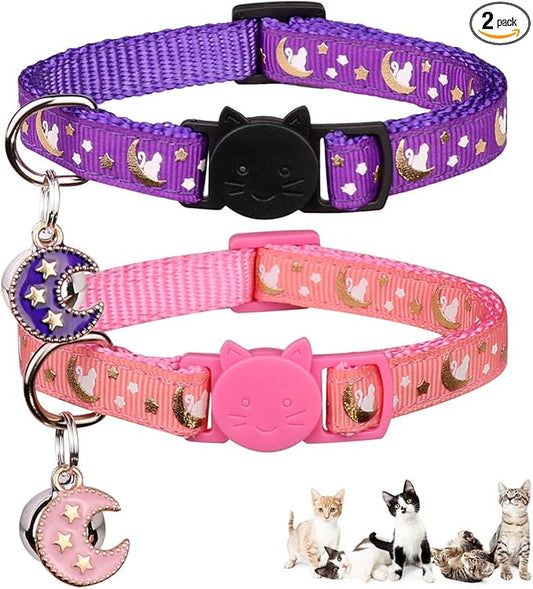 Baeuppit 2Pcs Breakaway Cats Collars Cat Collars by Baeuppit