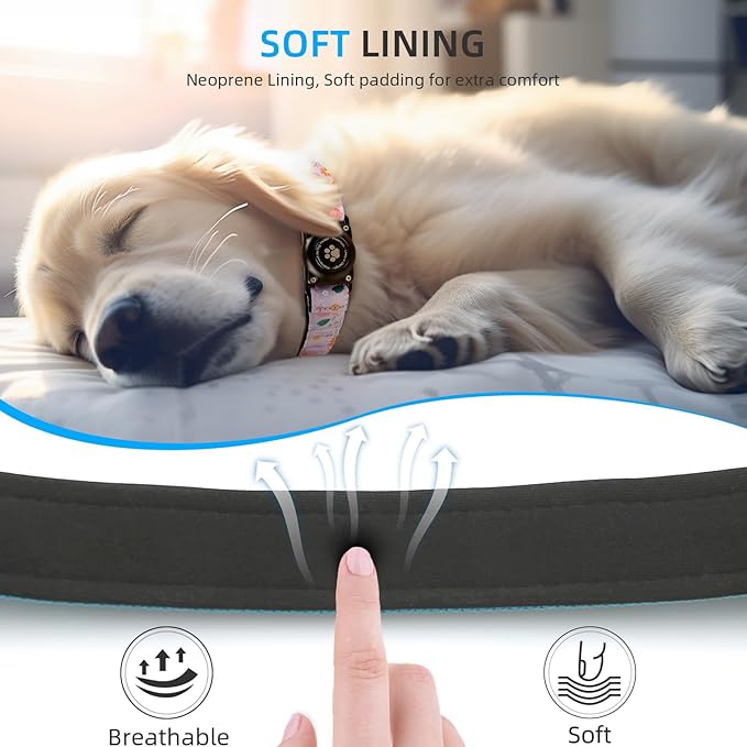 Upgraded AirTag Dog Collar, IP68 Waterproof Air Tag Dog Collar Holder, - Image 4