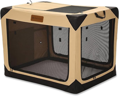 Garnpet Soft Dog Crate for Small Dogs, 4-Door Foldable Collapsible Dog Crate by Garnpet