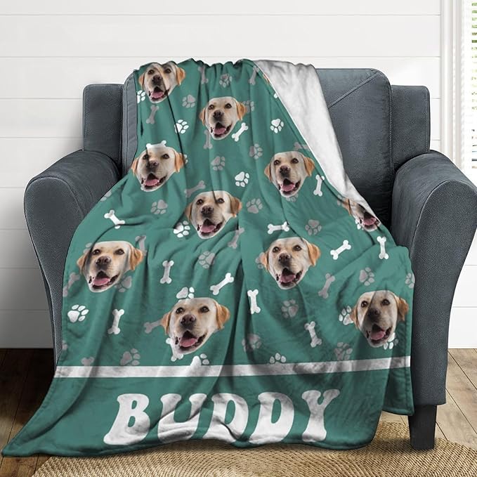 Custom Pet Name Blanket Personalized Dog Memory Blankets - Image 4